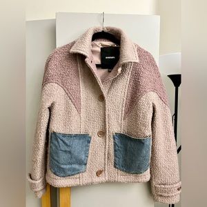 DIESEL, pink&denim winter Jacket